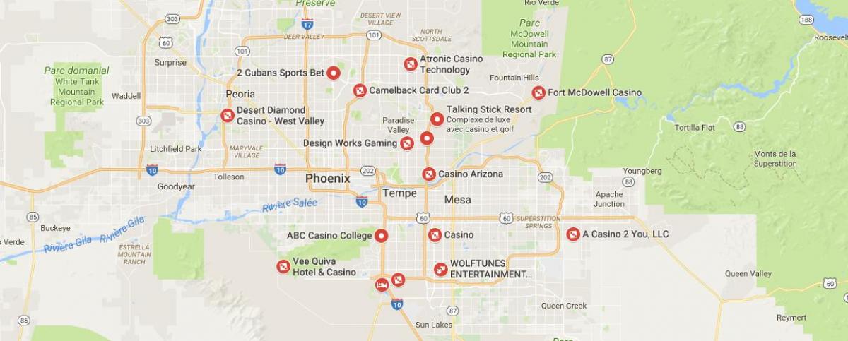 peta dari Phoenix casino