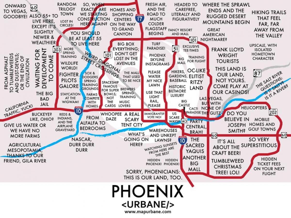 Phoenix lingkungan peta